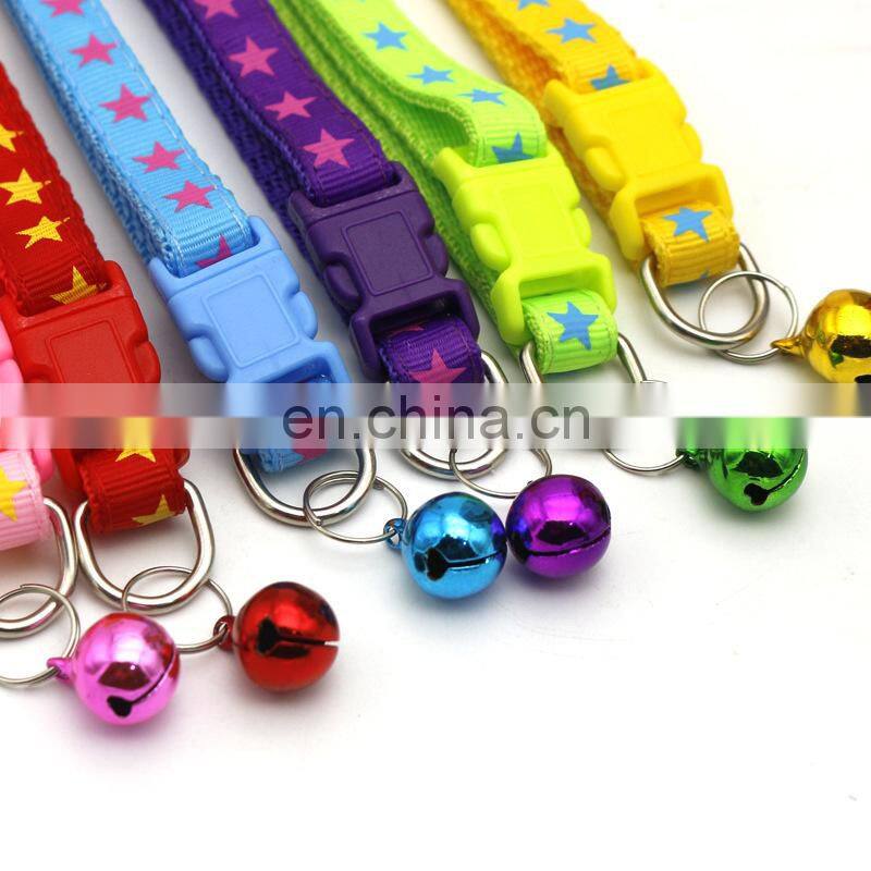 Wholesale Manufacturer Adjustable Soft High Quality Nylon Luxury Custom Pet Dog Collar For Dog With Bell Dog Collar