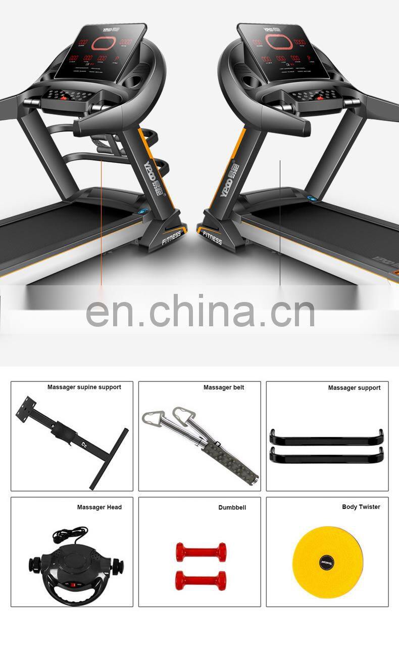 YPOO electric treadmill manufacturers 3.5hp dc motor  treadmill with massage and twister treadmill