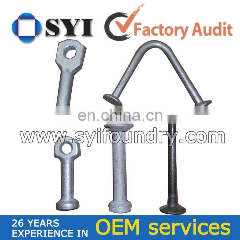 Forging lifting eye anchor for construction