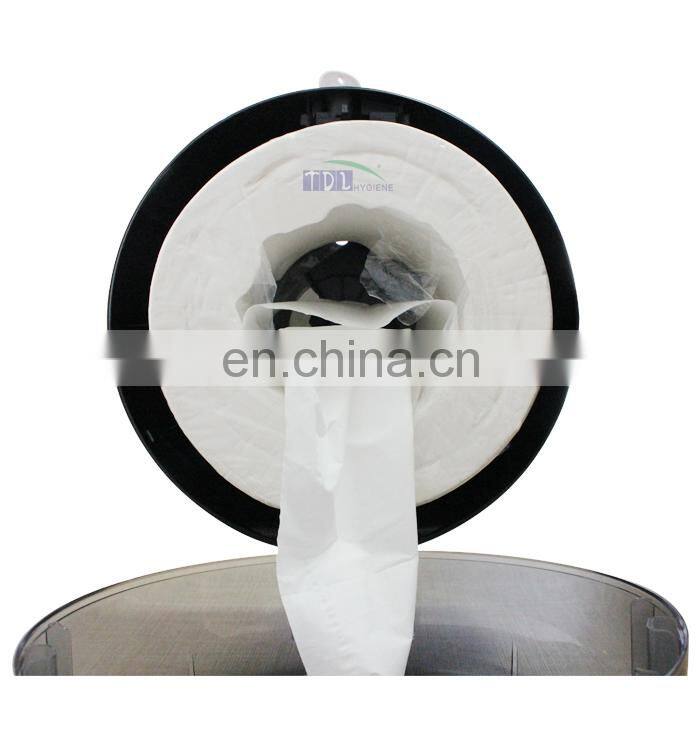 Plastic Bathroom Center Free Pull Toilet Tissue Paper Roll Towel Dispenser