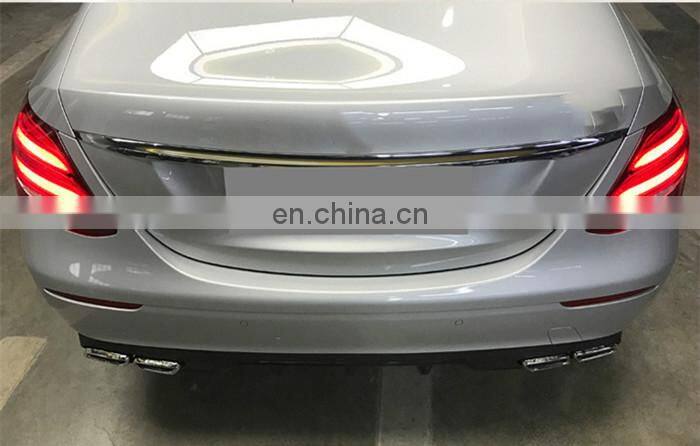 new style E-class w 213 body kitfor W213 E63 auto body kit diffuser with muffler tips E63 auto parts 2017 2016