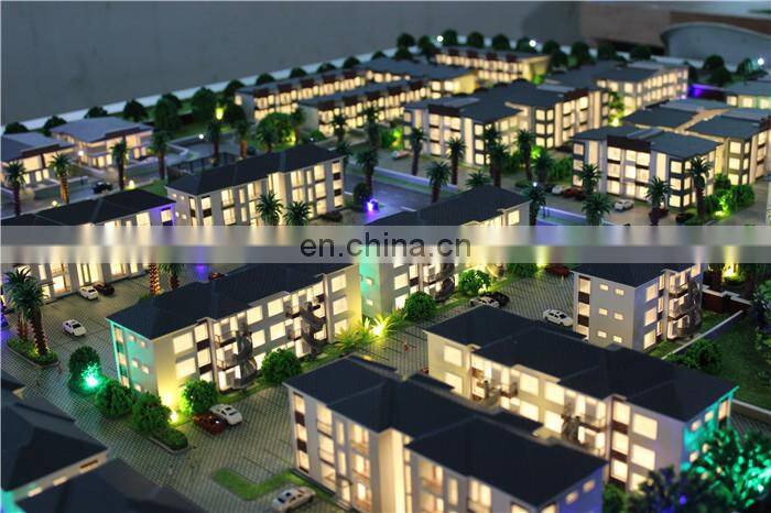 Miniature model for villa building plan with figures/perfect led lighting,scale model maker