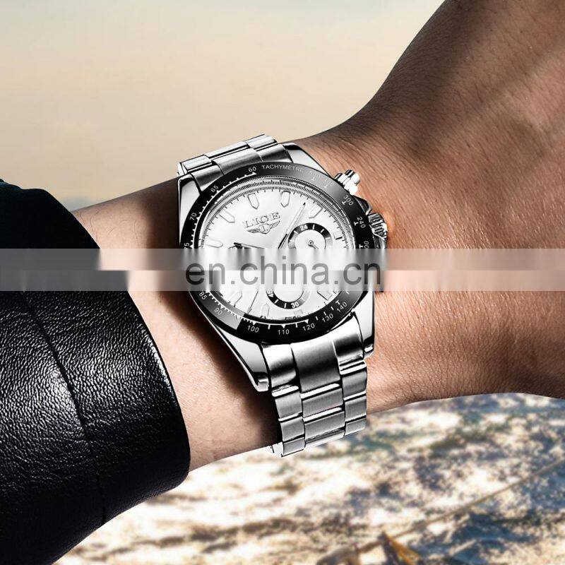 LIGE 8937 Sport Men Watch Fashion Waterproof Luminous Watches Luxury Brand Luminous Mens Quartz Shock Resistant Wristwatch