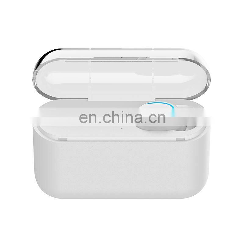 Portable BT 5.0 Q32 in-ear invisible mini cheap wireless earpiece earbud with 1500mah charging case