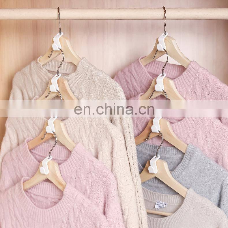 Mini Clothes Hanger Connector Hooks Cascading Plastic Wardrobe Coat Organizer Rack Holder Space Saving for Closet