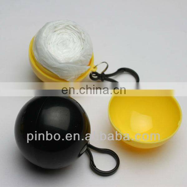 Keyring Rain Disposable Raincoat with Ball