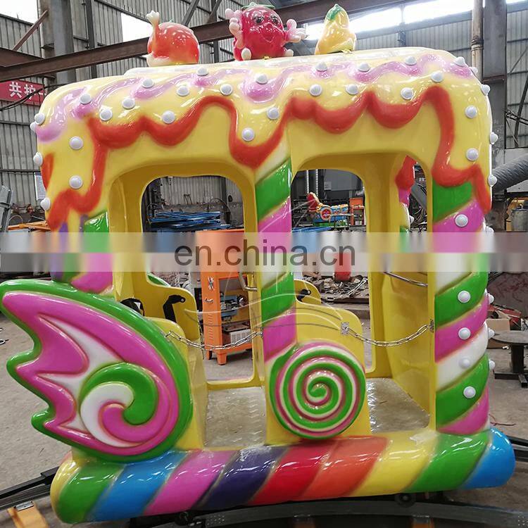 Funny funfair playground equipment outdoor amusement kiddie rides fairy train for sale