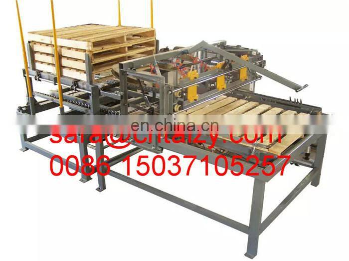 Euro Pallet Automatic Wood Wooden Pallet Block Nailing Making Machine For Sales