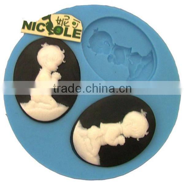 Nicole angel shaped silicone mold for fondant