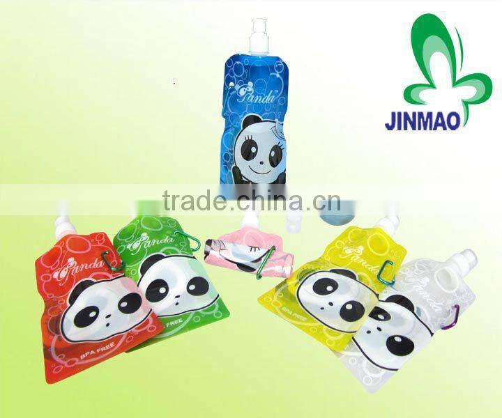 Stand up plastic spout pouch for water
