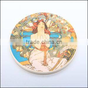 Professional manufacturer Promotional Round Ceramic Cup Coaster
