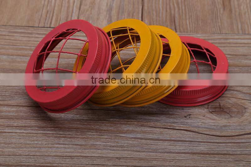 70mm copper frog mouth lid for glass mason jar