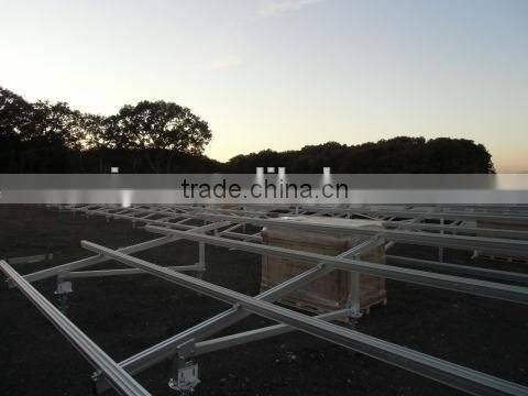 ground solar panel mounting system shelving aluminium photovoltaic power system