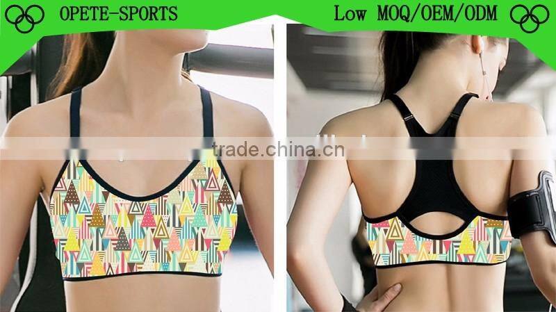 (OEM/ODM Factory)Lady Breathable Sport Yoga Bra Vest Bras Sport Underwear Bra for Women