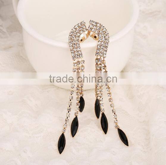 Best selling chinese earring fashion high quality diamond tassel earrings