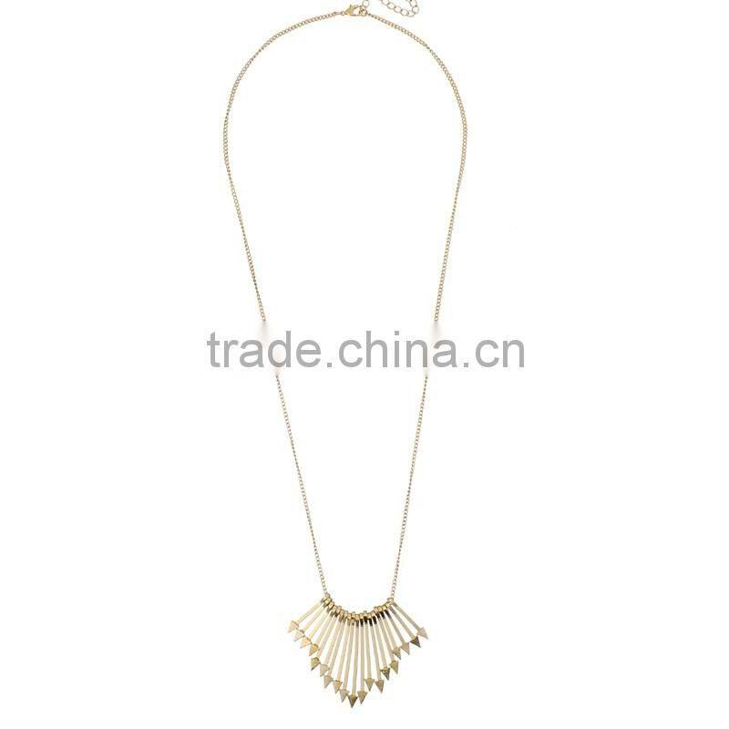 Vogue New Gold Chain Design For Men Jewelry Gold Arrows Pendant Necklace