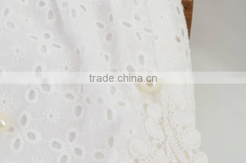 New Korean Cute Baby Girl Beaded Clothes Shorts 2016 New Summer Girl Ivory Corchet Pearl Pants Lovely Little Girl Short Pants