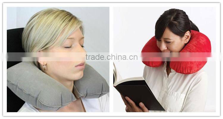 U shape design cheap soft car travel neck rest pillow