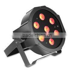 7*10w Quad led slim par light, 7*10W RGBW 4-in-1 High brightness LED flat par can, LED Par Light