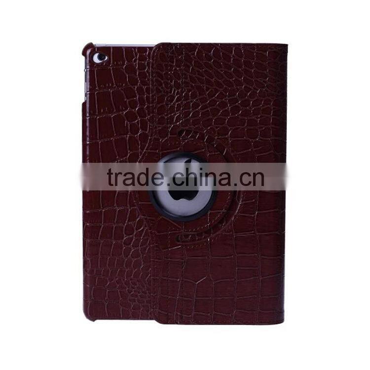 Crocodile pattern 360 rotate leather case For iPad 6