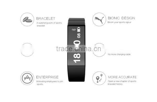 Original manufacturer Vidonn X6S IP68 USB charging step counter free APP Android iOS compatible bluetooth pedometer