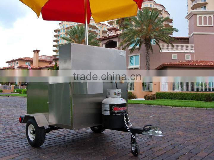 Most popular used mobile hot dog kiosk cart best China hot dog vending trailer