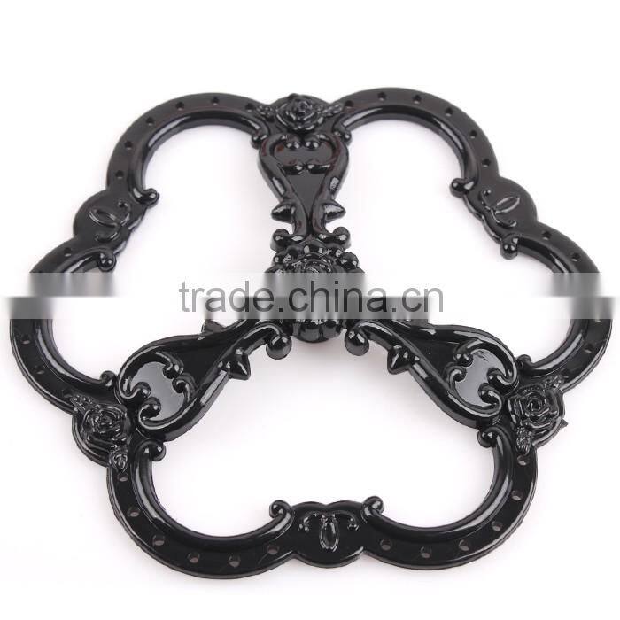 D11 ANPHY Double-deck Plastic Earring Rack With Plate For Display Black