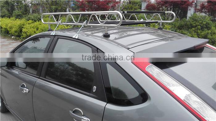 Powder coated install car roof rack cargo baskets
