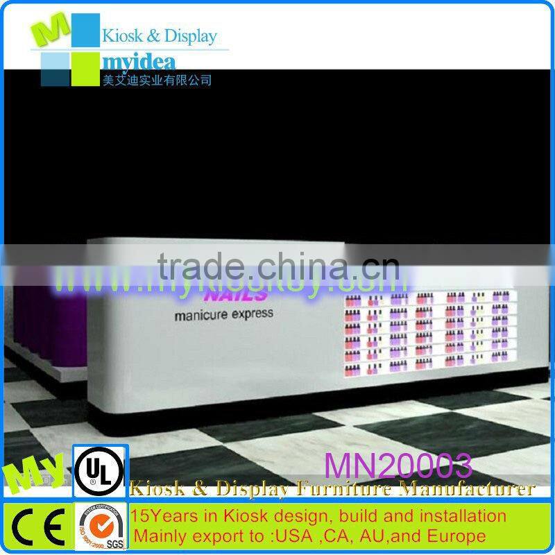 18x15feet manicure table nail station manicure pedicure kiosk with ceramic kiosk