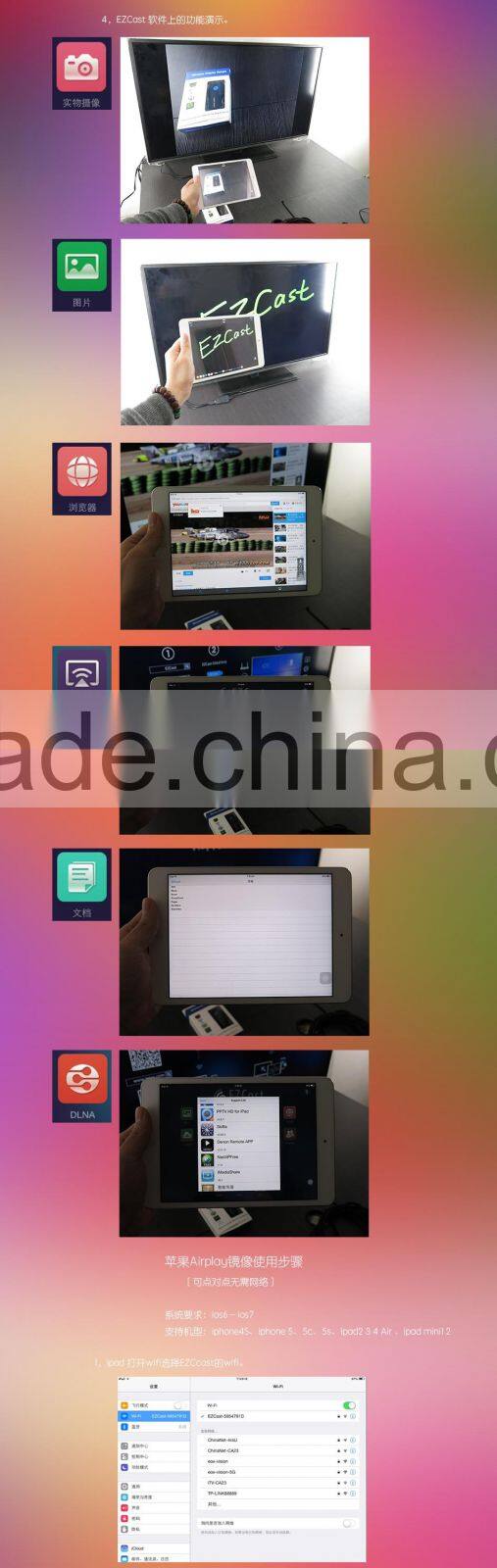 Vensmile V52A ezcast chromecast google Anycast V52A Miracast TV Dongle ezcast v5ii