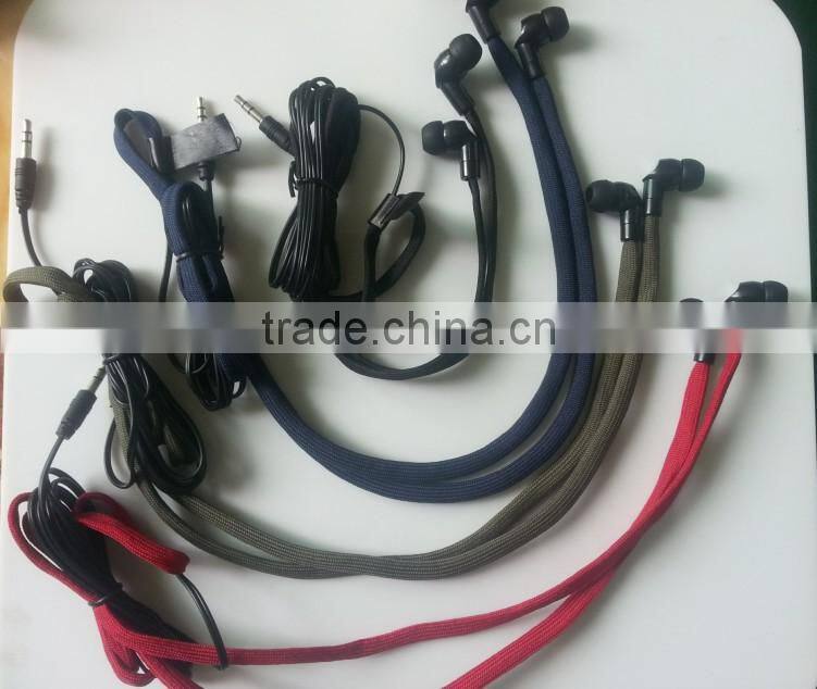 cheap and fashion shoelace earphone