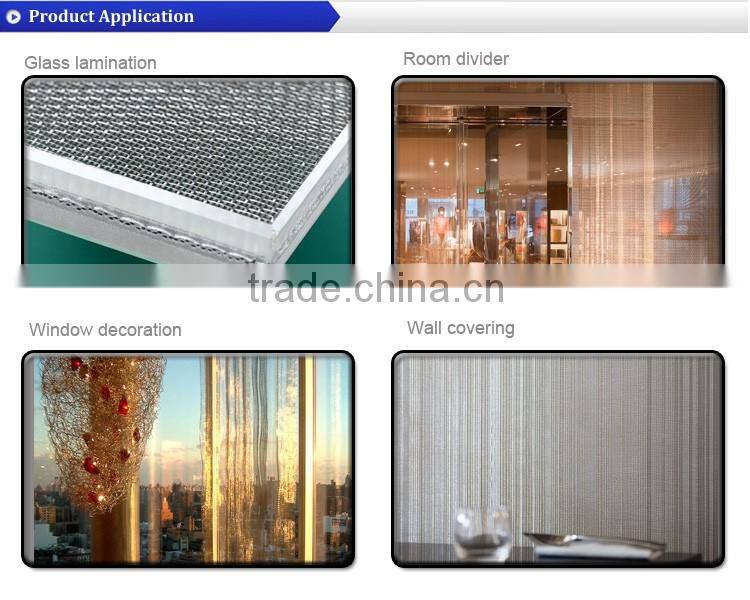 Green mesh fabric for architectural use metal mesh cloth
