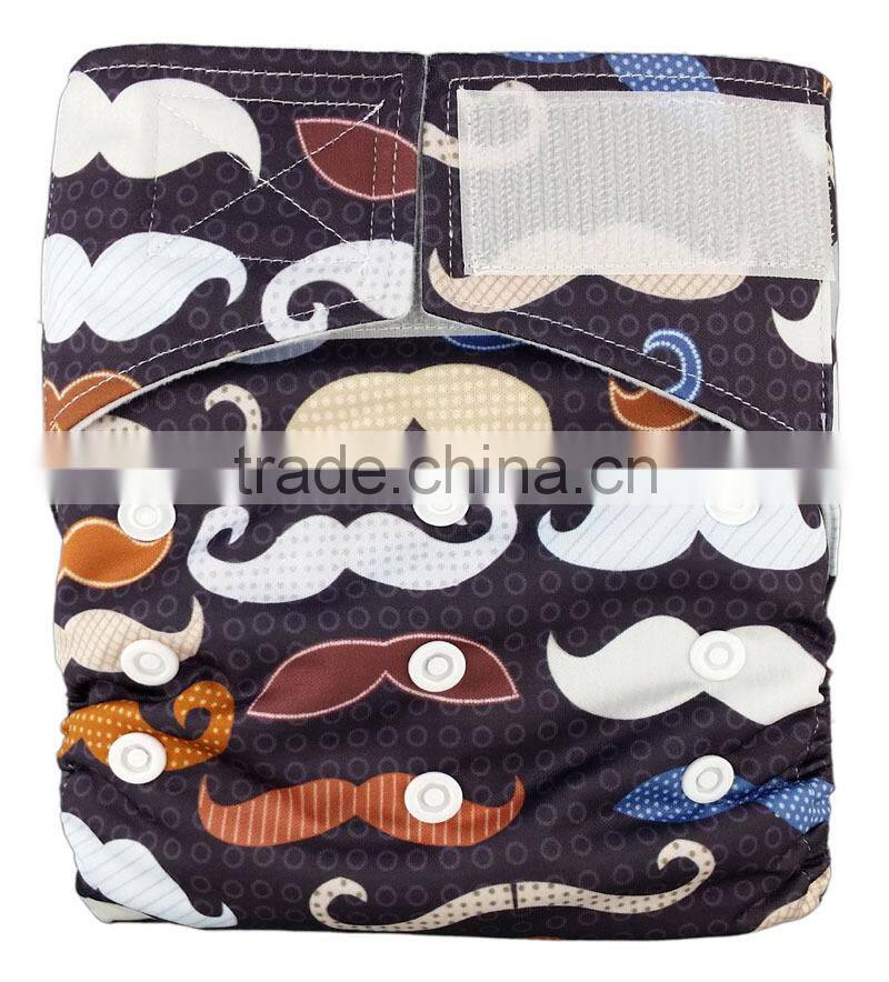 Made in China eco-friendly printed organic mom love baby diaper