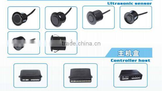 rear view mirror parking sensor with 4.3 inch bibi alarm human voice parking senosr