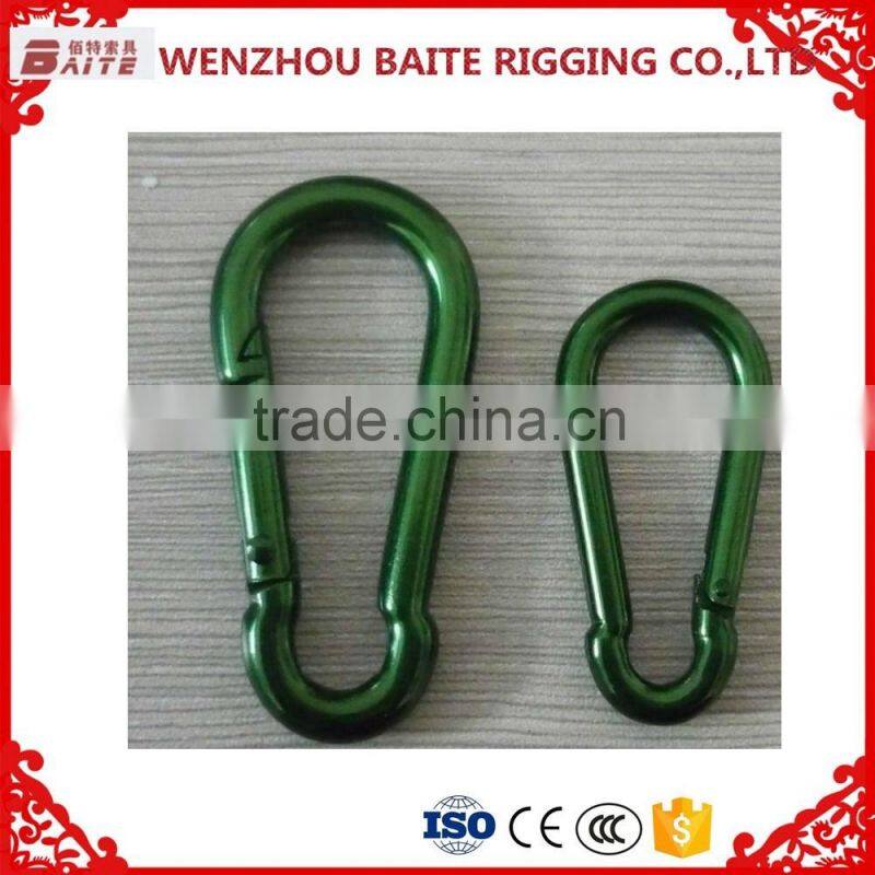 CHINA ALUMINUM CARABINER SNAP HOOK PROFESSIONAL MANUFACTURER 5*50 MM