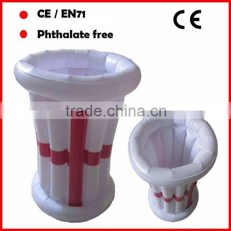 Hot Sale PVC Inflatable beer buckets with custom logo printed for promotion