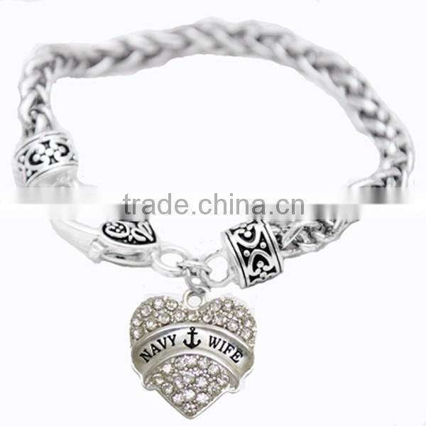 Beautiful Austrian Cut Crystal Heart Delicately Hanging From An Beautiful Bracelet. Nickel, Lead, & Cadmium Free!