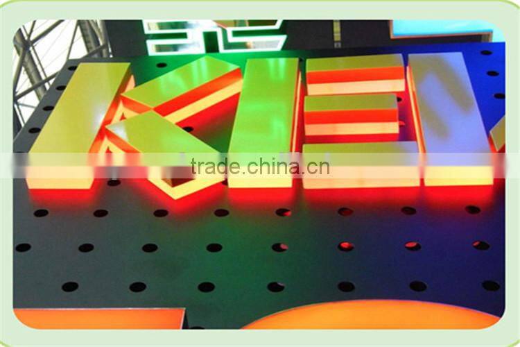 fashion brightness Galvanized crystal backlit words in led lights