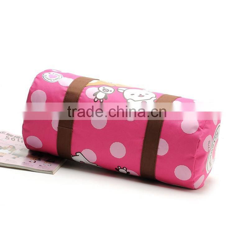 2016 oxford material cute logo custome luggage bag
