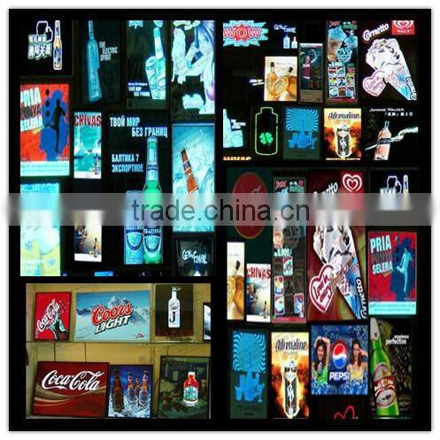 EL flashing label , EL wine bottle sticker , beer label