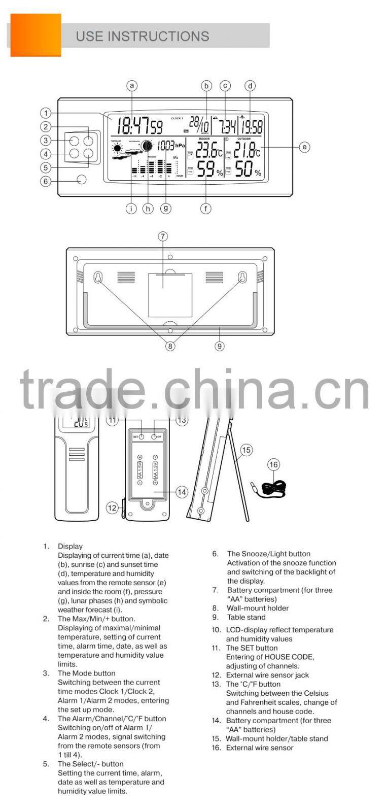low voltage temperature and humidity recorder weather station