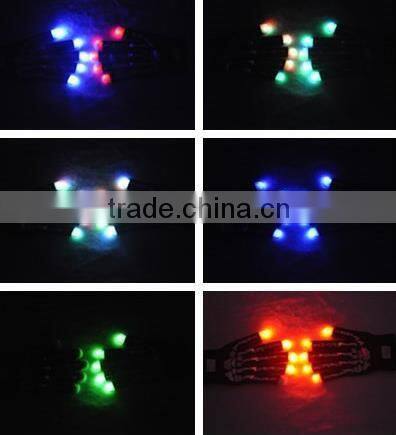 Led Rave Gloves 7 Mode Rave Light Finger Lighting Flashing Glow Mittens LED Gloves factory