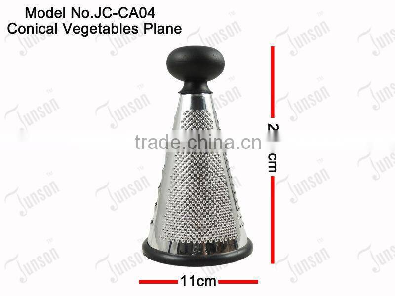 Stainless Steel Fruits and Vegetables Plane/8" Conical Vegetable Rutter