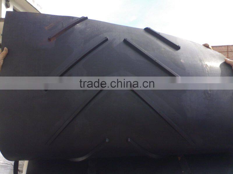 tear-resistant patterned chevron rubber conveyor belt