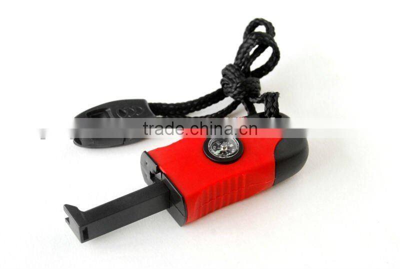 Sandwiched Ferrocerium in Survival Ferrocerium Flint Fire Starter Lighter Magnesium tool kits for 2013 newest hot selling item