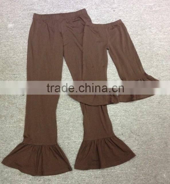 Ladies cotton ruffle pants women loose knit pants high quality