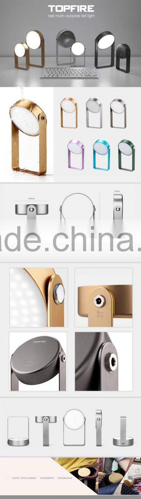 Unique design waterproof IP68 USB recharge torch led