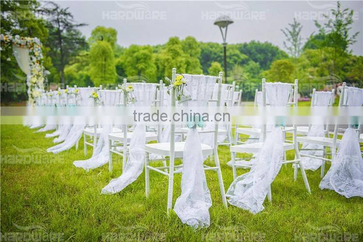 Cheap hot sale stacking aluminium wedding chairs HB-007 special hotel chiavari chairs