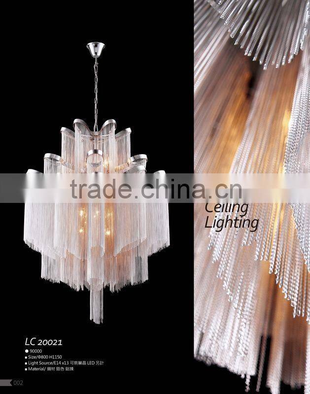 2014 Modern hand made chandelier chain for project