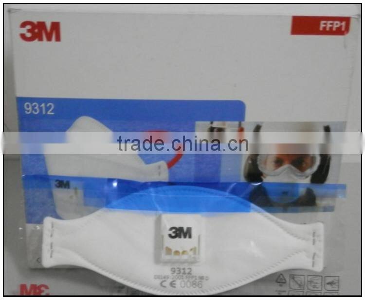 EN149:2001 FFP1 3m 9312 respirator mask, 3M FFP1 disposable face mask